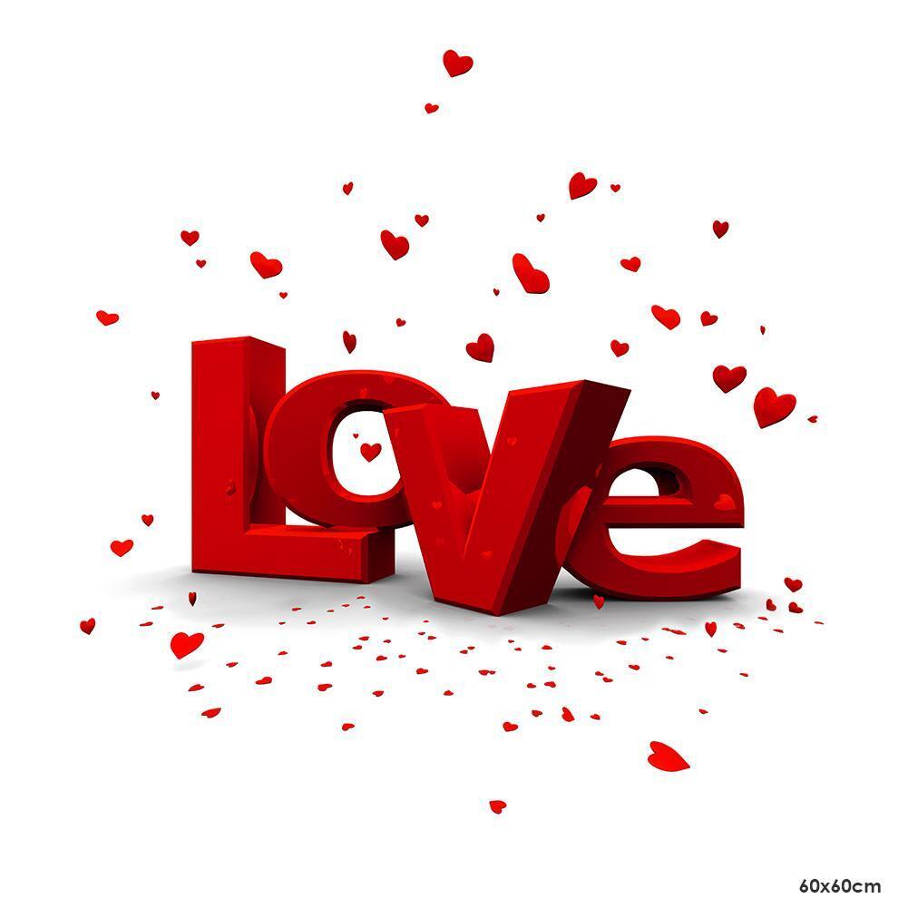 Love Theme Photography Background Cloth Backdrop Studio Decor (0.6x0.6m)