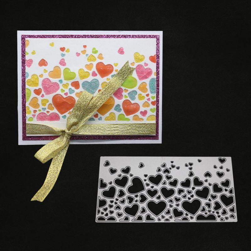 Hearts Metal Cutting Dies Stencil Scrapbooking DIY Album Stamp Paper Card Emboss