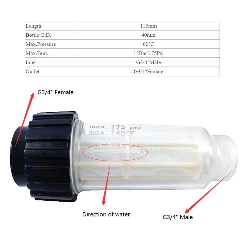 Garden Hose Sediment Filter for K2 K3 K4 K5 K6 K7 Pressure Washer Accessories