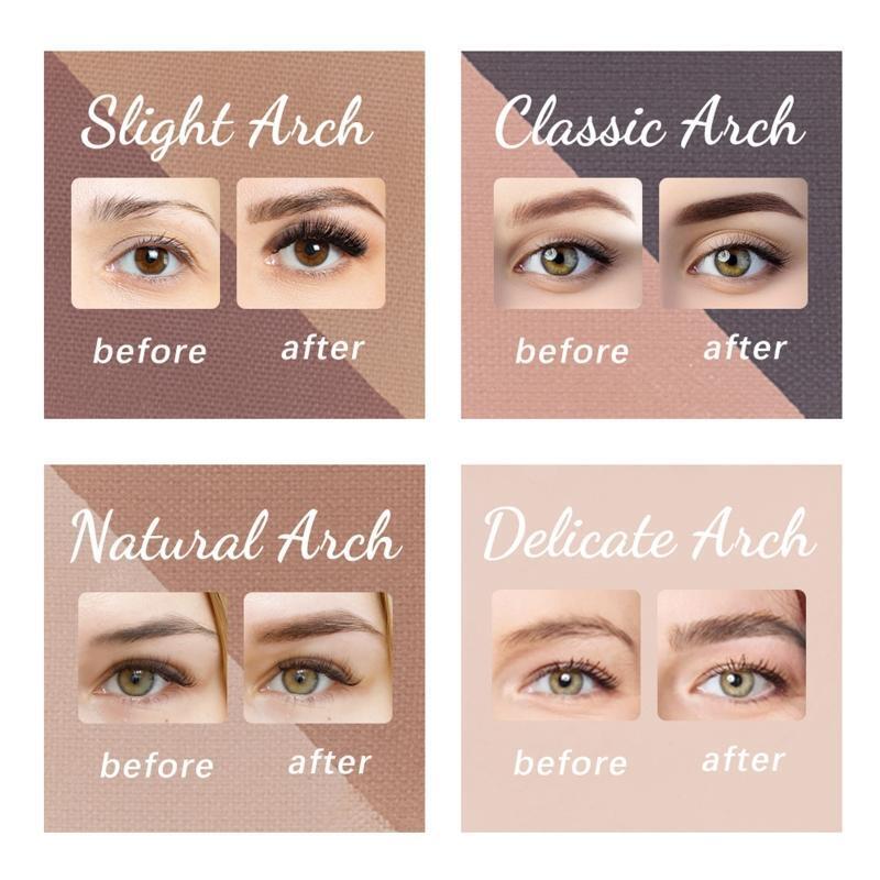 6 Colors Eyebrow Contour Kit Matte Powder Palette Eye Brow Pen Brush Makeup Tool