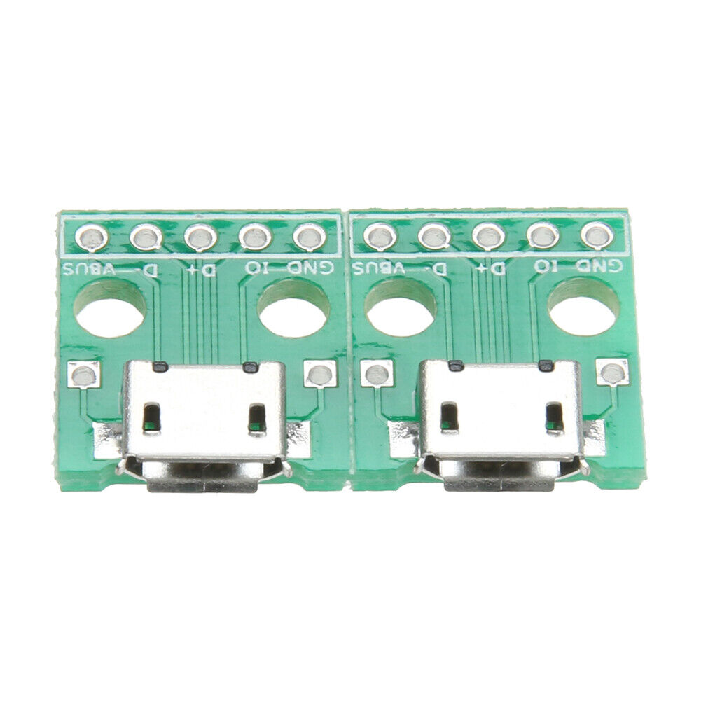 10pcs MICRO USB to DIP Adapter 5pin female connector B type pcb converter