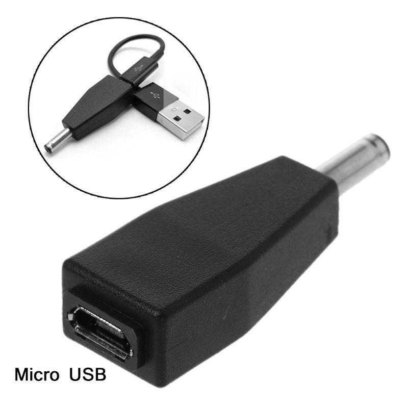 Micro USB Female To DC 3.5x1.35mm Male Plug Jack Converter Adapter Charge for PC