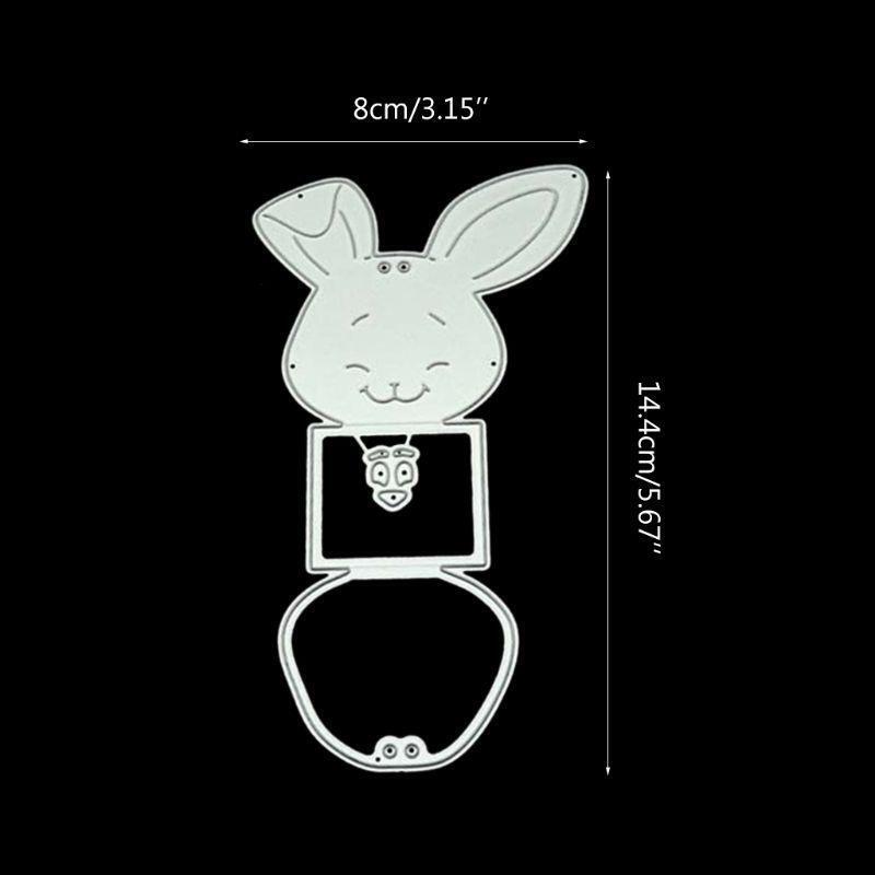 Cute Rabbit DIY Metal Cutting Dies Stencil Scrapbooking Photo Album Stamp Paper