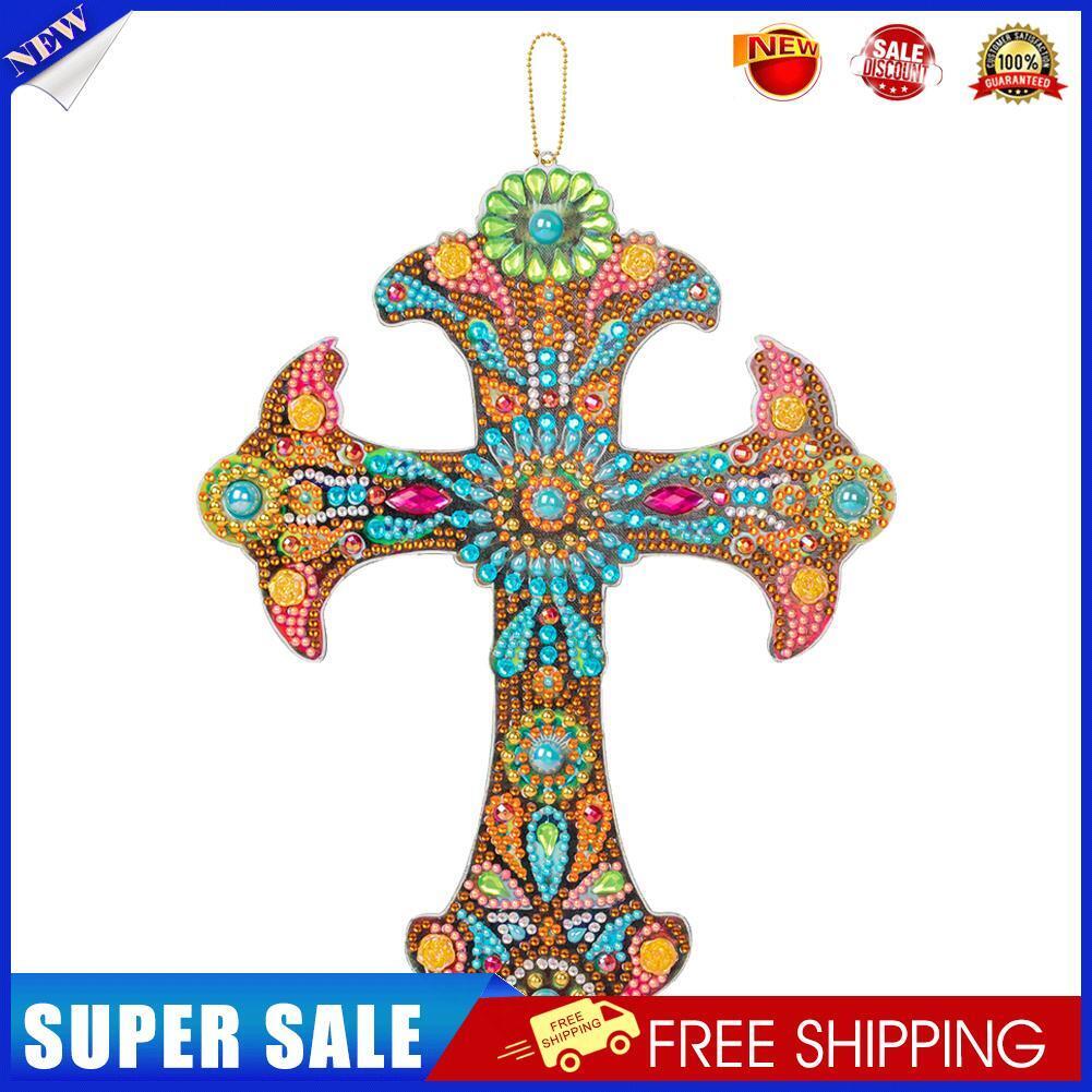 DIY Diamond Painting Cross Pendant Acrylic Hanging Wall Home Decor (ZT100)