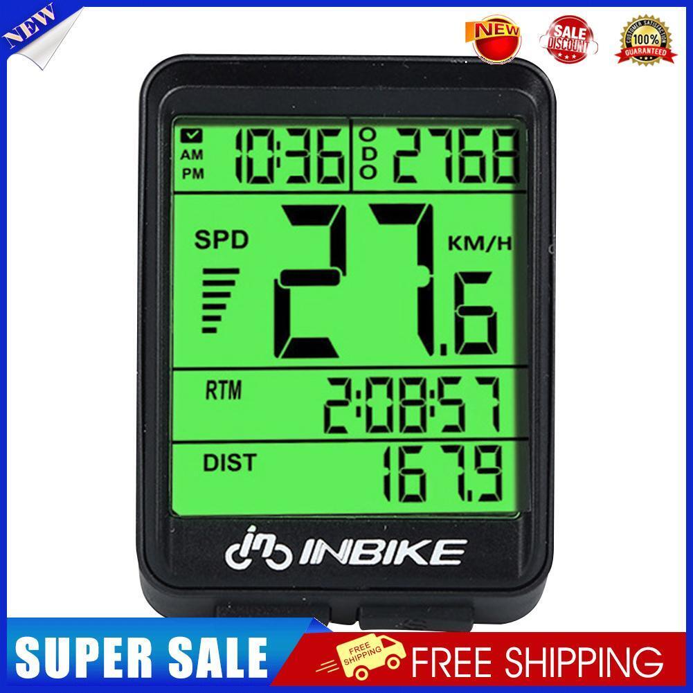 INBIKE Waterproof Bicycle Odometer Wireless Bike Cycling Speedometer (A)