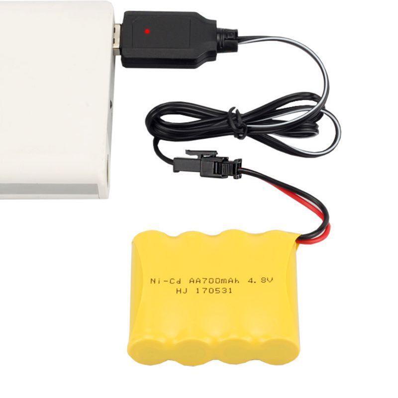 Ni-Cd Ni-Mh Battery Pack USB Charging Cable SM 2P Plug for RC Excavator RC Cars