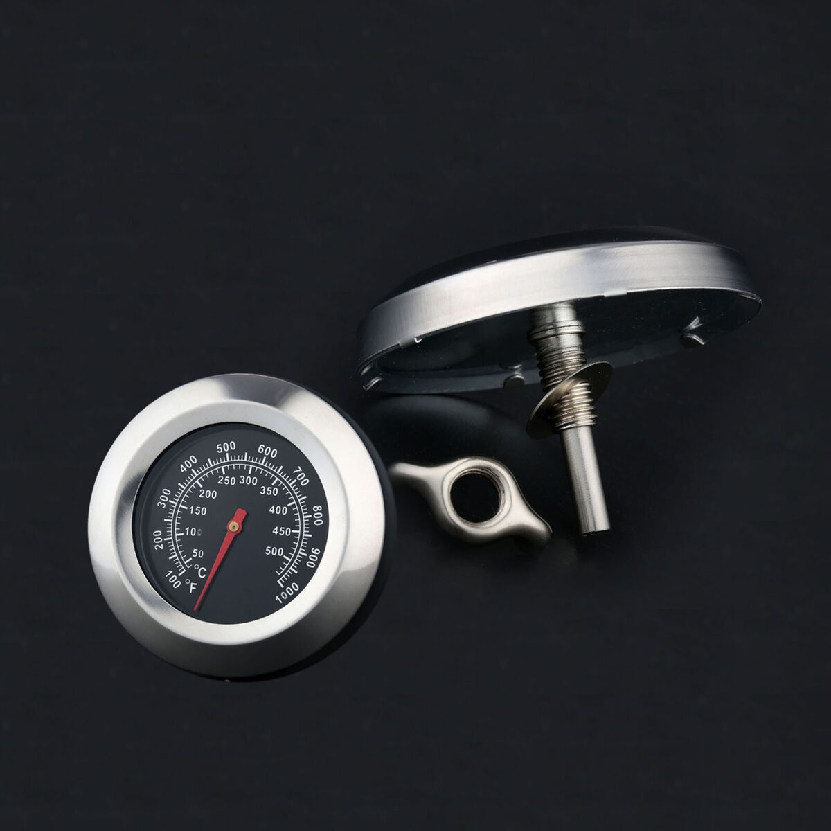 Outdoor Steel Temperature Gauge Barbecue BBQ Smoker Grill Thermometer 100-1000?