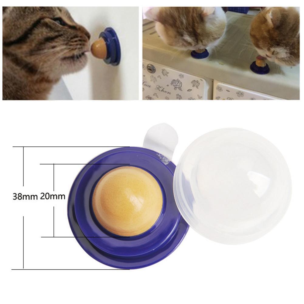 Healthy Cat Snacks Catnip Sugar Candy Licking Solid Nutrition Energy Ball