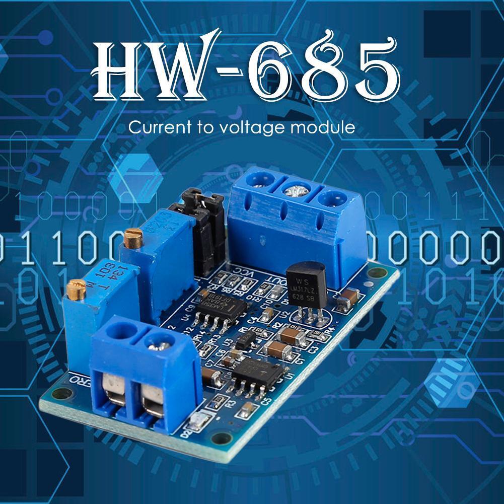 HW-685 0/4-20mA to 0-3.3/5/10V Voltage Transmitter Signal Converter Module