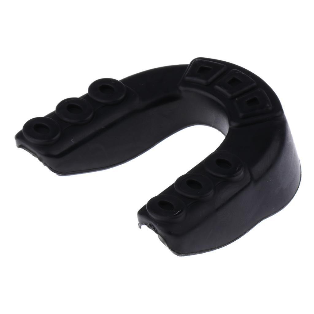 2Pcs EVA Mouth Guard Mouthguard Gum Shield Boxing MMA Teeth Protection Black