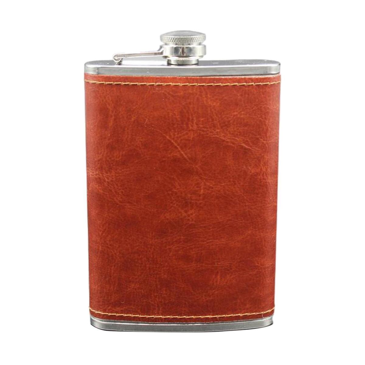 Hip Flask Stylish Sealed Flagon Drinkware for Hiking Wedding Party Spirits