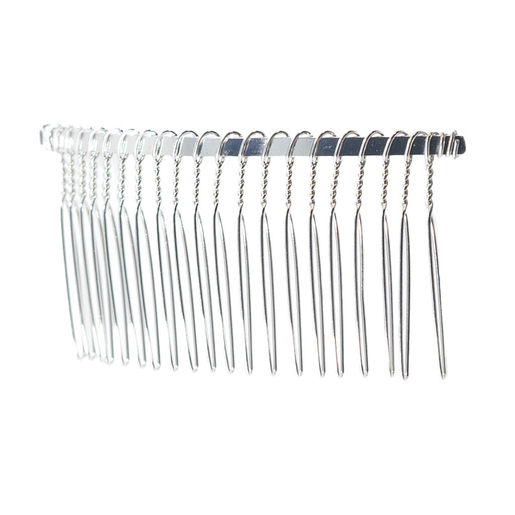 10 Pieces DIY Blank    Side Comb 20  Bridal Accessories