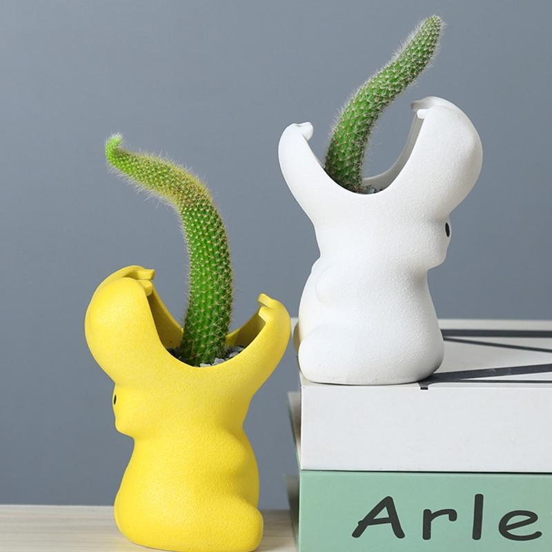 Hippo Pen Holder Silicone Mold Succulent Flowerpot Clay Cement Plaster Molds