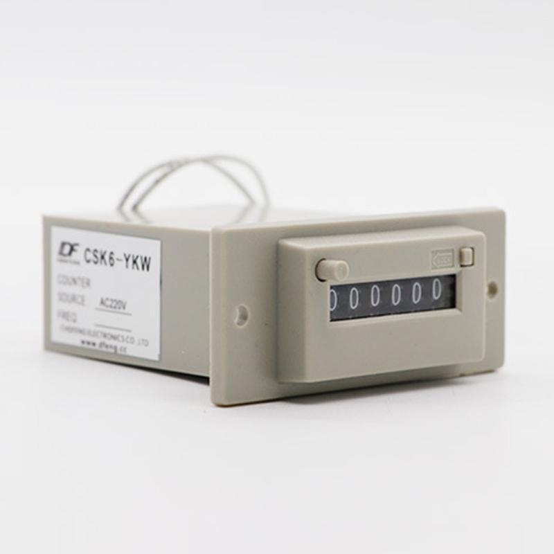 6 Digit Electromagnetic Pulse Counter Tool AC220V / AC110V / DC 24V / DC 12V