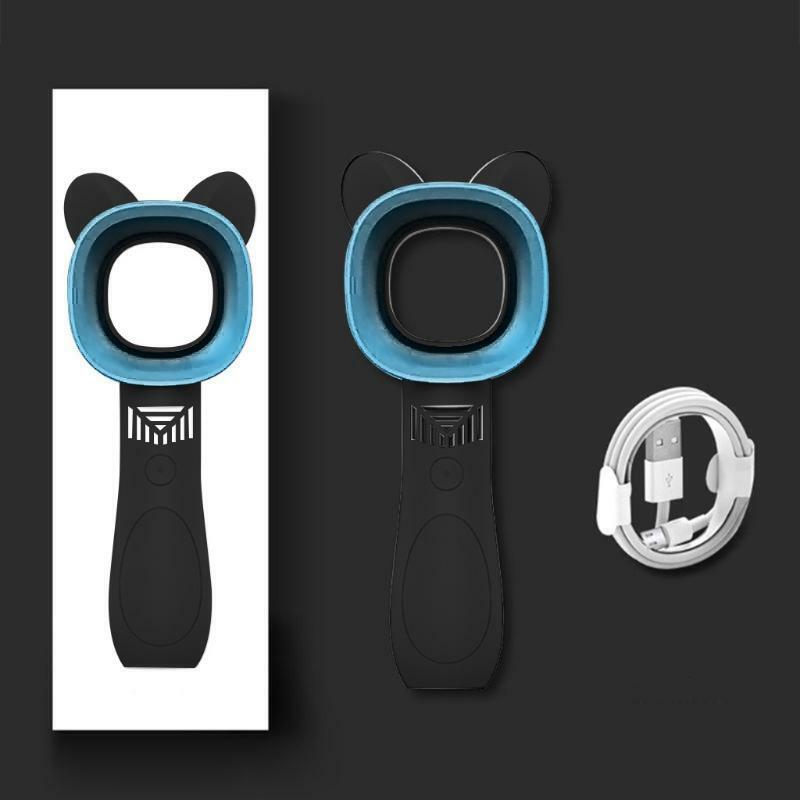 Portable 3 Speed Adjustable Bladeless Fan USB Handheld Desktop Airflow Cooler