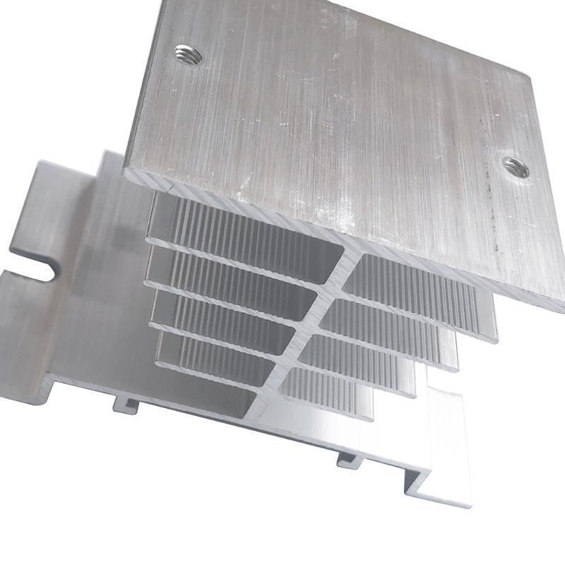 Aluminum SSR Single-phase Solid State Relay 10A-40A Cooling Base 80x50x50mm