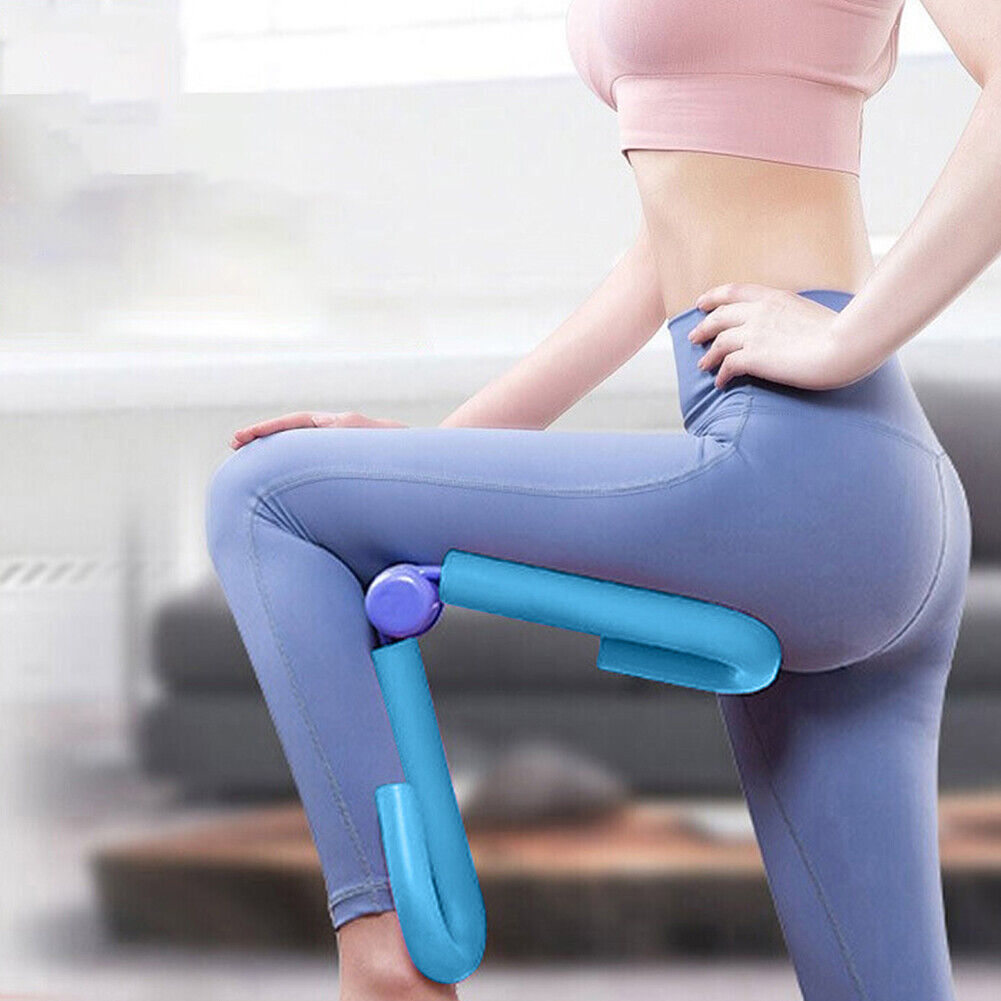 Leg Trainer Thigh Home Gym Sport Arm Chest Muscle Exerciser Clip (Blue)