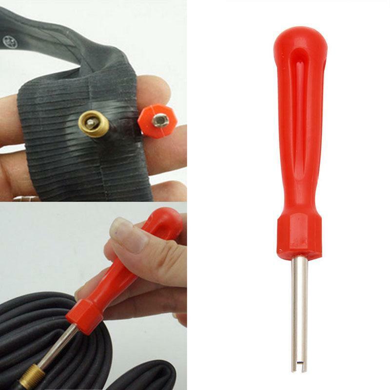 Bike Bicycle MTB Schrader Valve Gas Nozzle Removal Screwdriver Tire Repair Tool