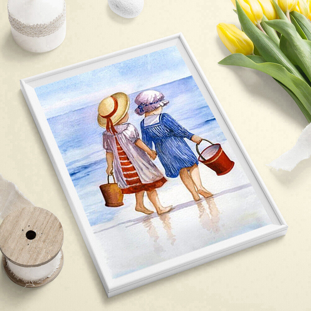 Little Girl 5D DIY Diamond Painting Full Round Drill Rhinestones Pictures