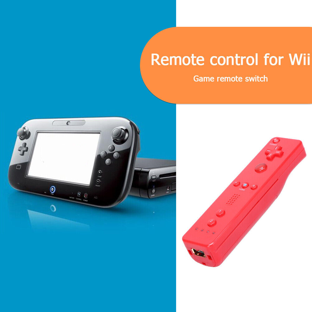 Wireless Remote Control Gamepad Controller for Nintend Wii for Wii U (Red)