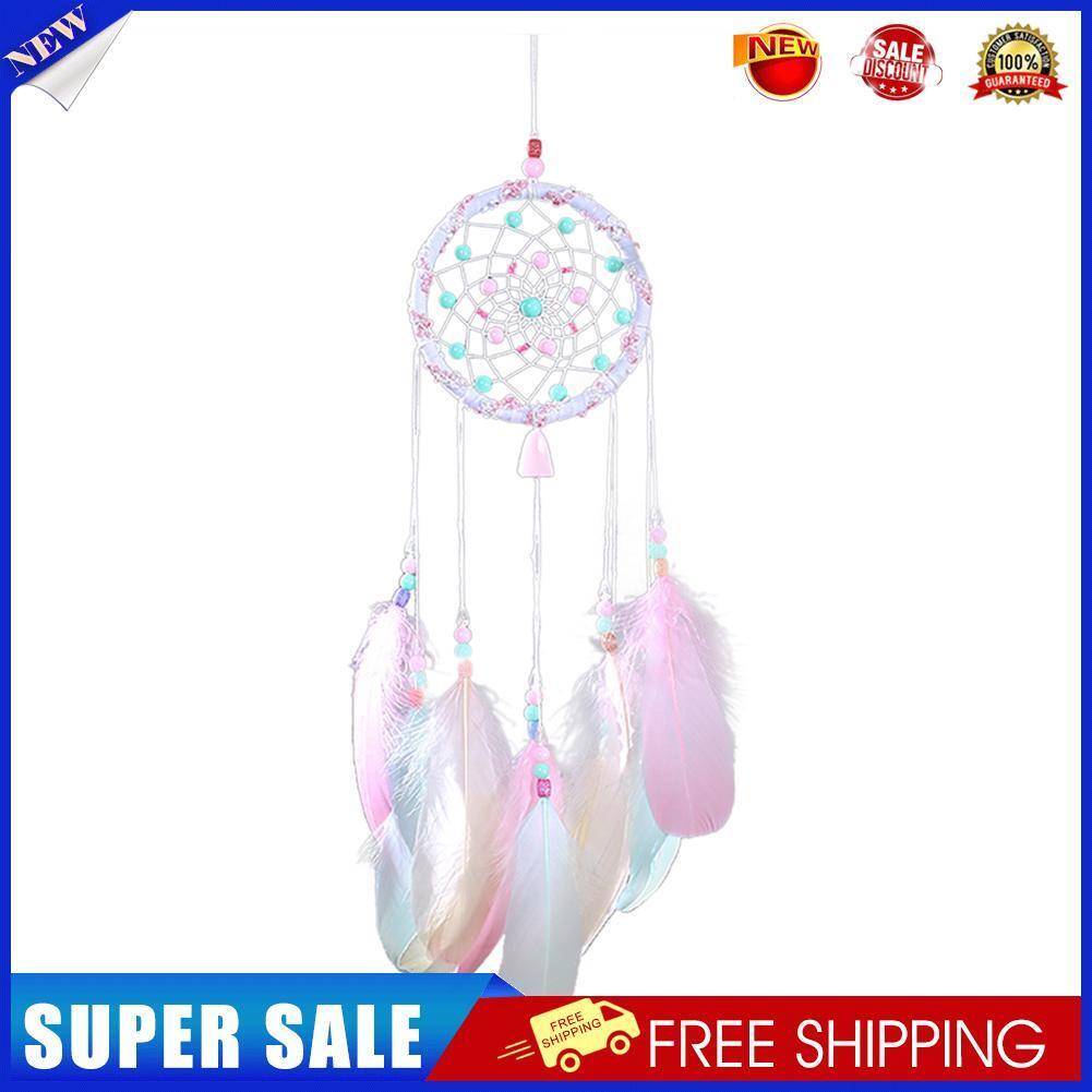 Hollow Wind Chimes Handmade Dreamcatcher Feather Pendant Wall Hanging Decor