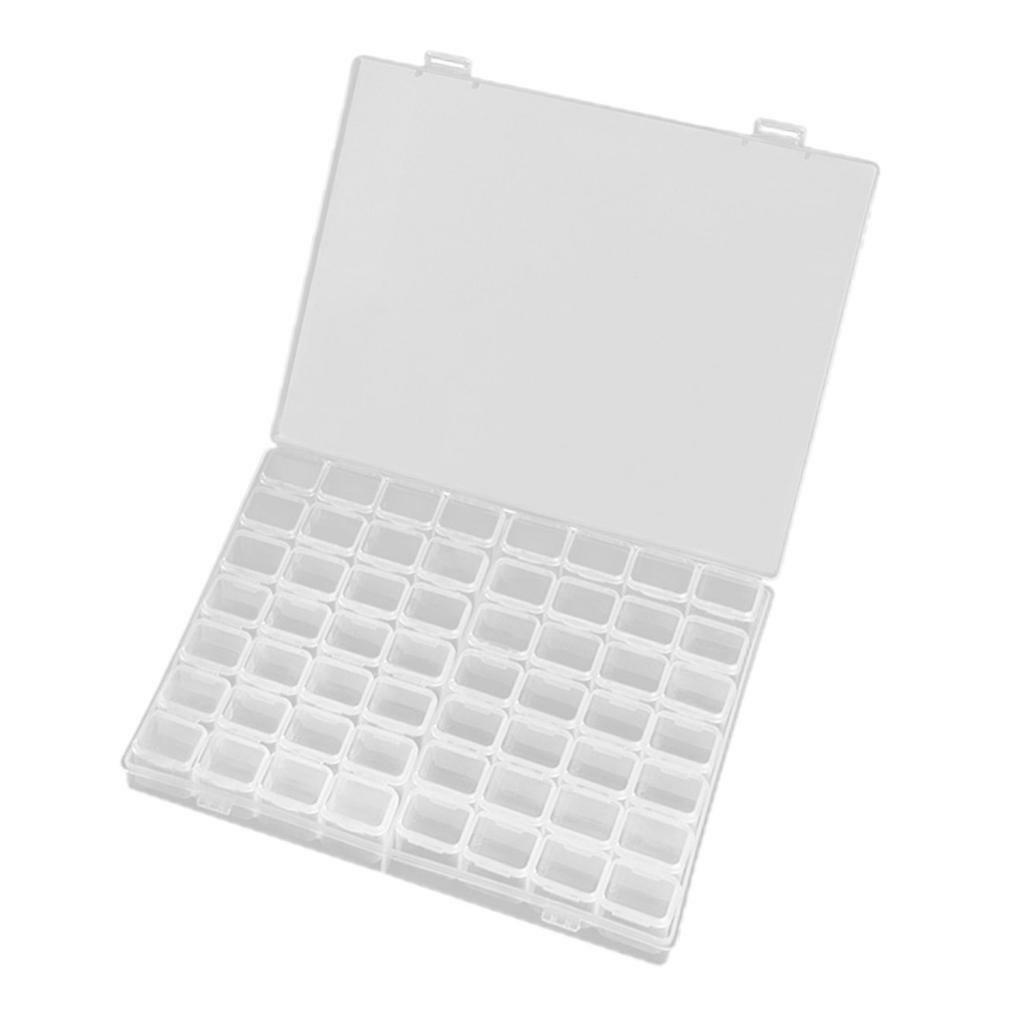 Empty Clear Diamond Storage Case Plastic Detachable Necklace Organizer Box