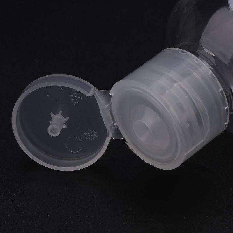 100MlClear Flip Top Cap Refillable Bottle Transparent Small Simple Empty Bottles