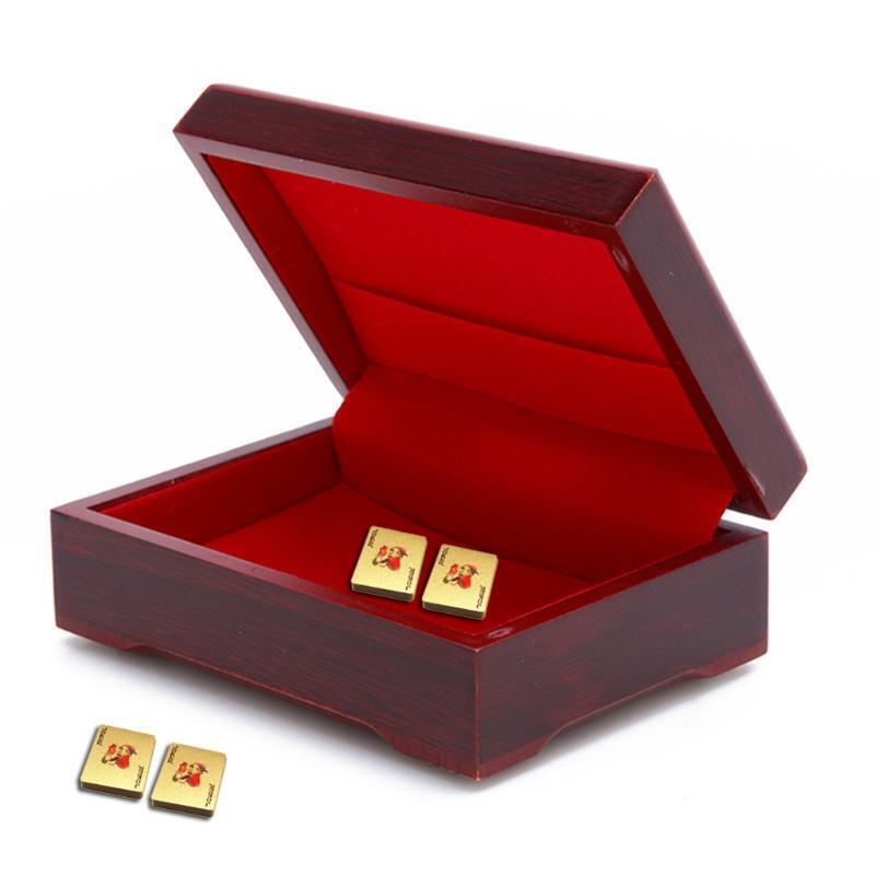 Wood Box Playing Cards Case Packing Poker Bridge Wooden Box Poker Card Container