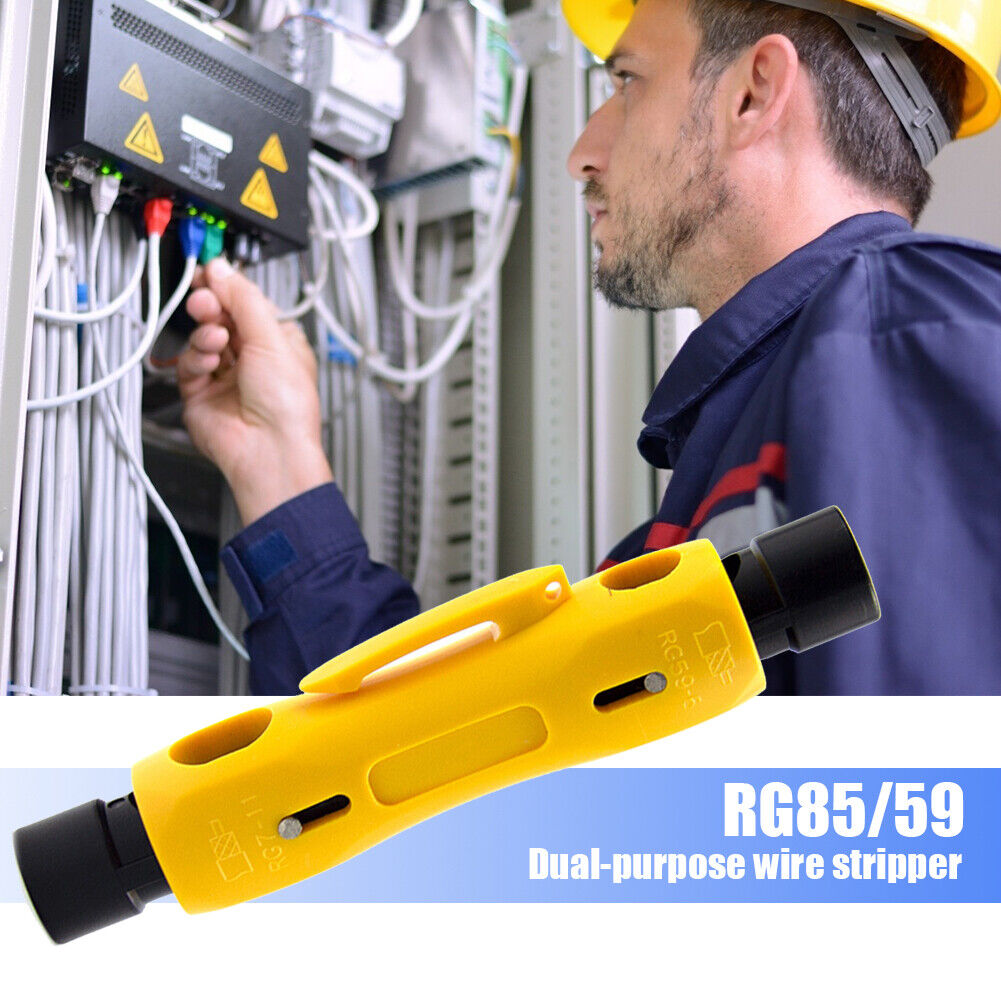 Multi-function RG85/59 Coaxial Cable Stripper Electrical Stripping Pliers