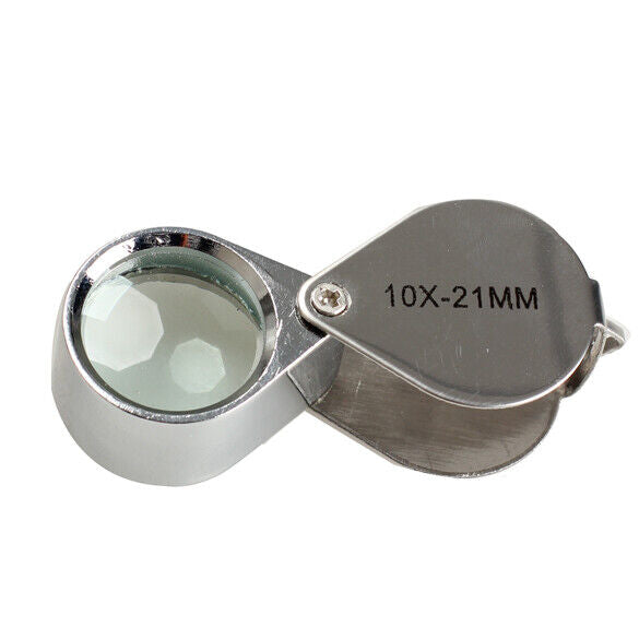 Mini 10 x 21mm Jeweler Loupe Magnifier Magnifying Glass Eye Loupe