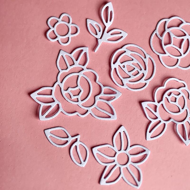 Flowers Leaves Metal Cutting Dies Handmade Crafts Projects Art Creation Supplies