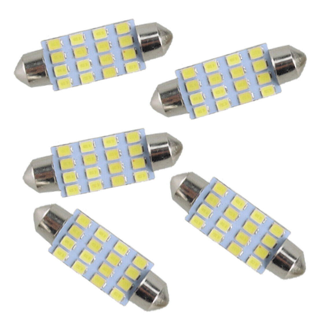 42Pcs Combo LED Car Interior Inside Light Dome Map Door License Plate Lights
