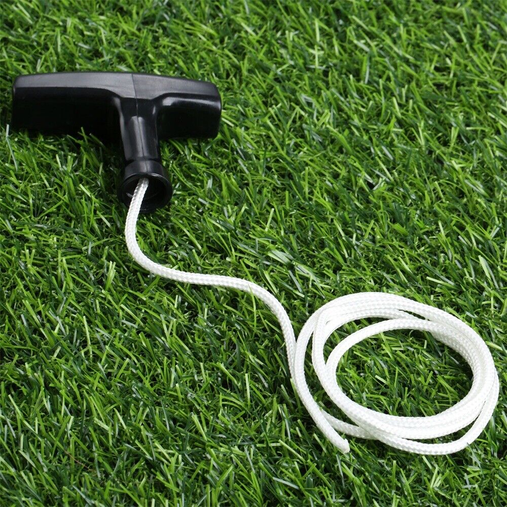 Universal Trimmer Parts Lawnmower Starter Pull Handle With Cord Line Rope Mower