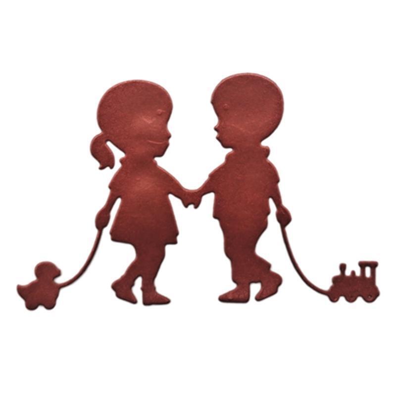Metal Cutting Dies Kids Carbon Steel Stencil for Gift Cards Crafts Scrapbooking