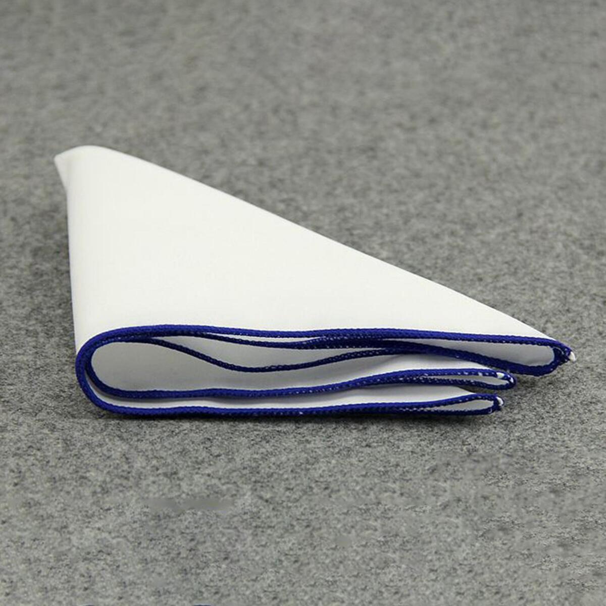 Colorful Rim Pocket Square Handkerchief Groom Suit Accessories for Wen