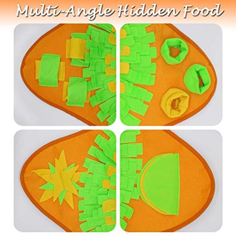 Creative Square Flower Dog Snuffle Feeding Mat Pet Nosework Training Slow Eating