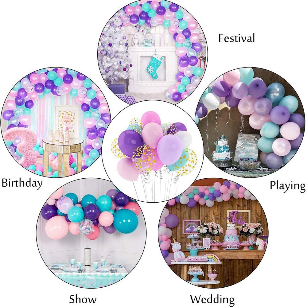 Decor Latex Balloons Set Baby Shower Confetti Balloon Party Banner Decor