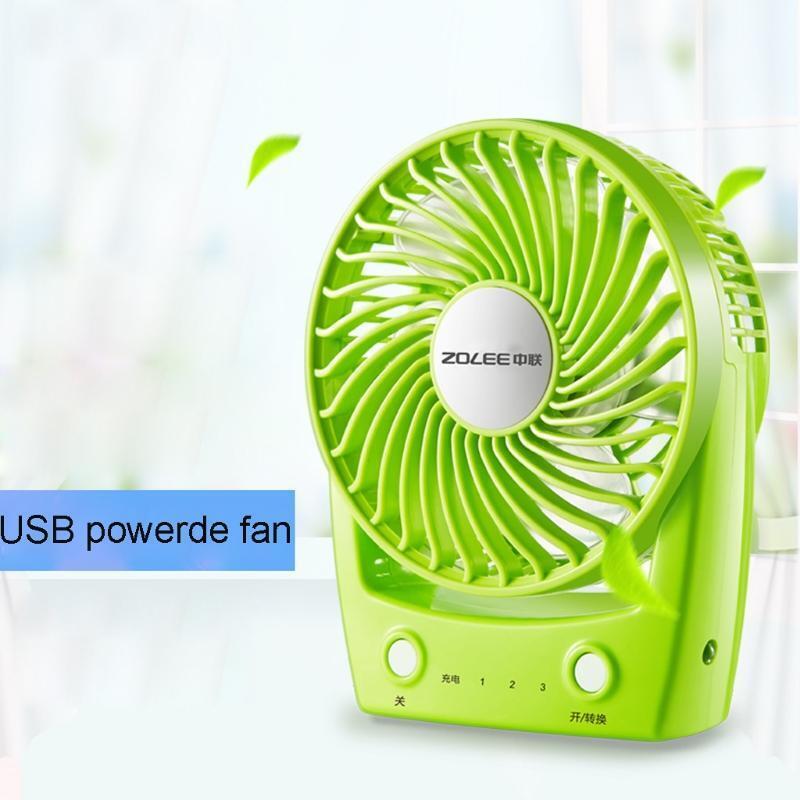 Mini USB Desk Fan 3 Speed Small Desktop Table Quiet USB Fan for Indoor Outdoor