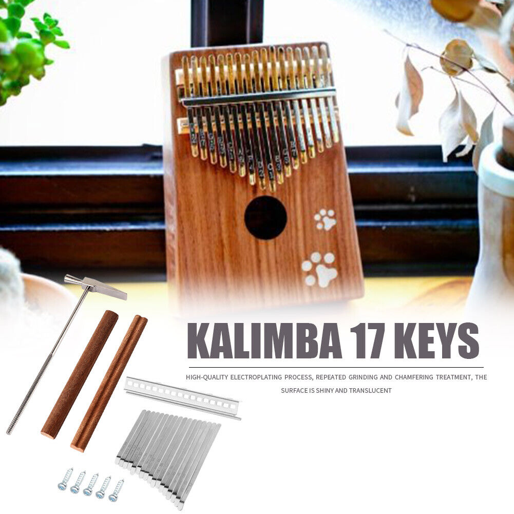 17-Key Kalimba DIY Keys Bridge Tuning Hammer Set Thumb Piano Accessories