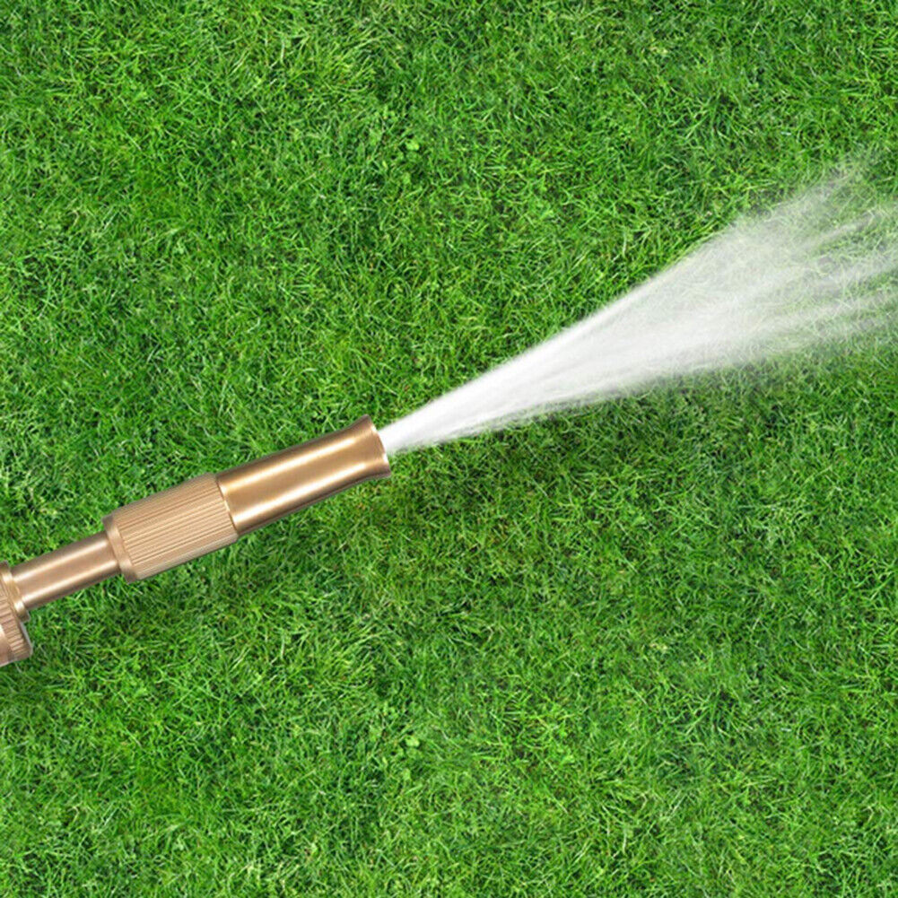 Garden Brass Spray Gun Hose Nozzle for Car Wash Watering Pressure Sprinkler