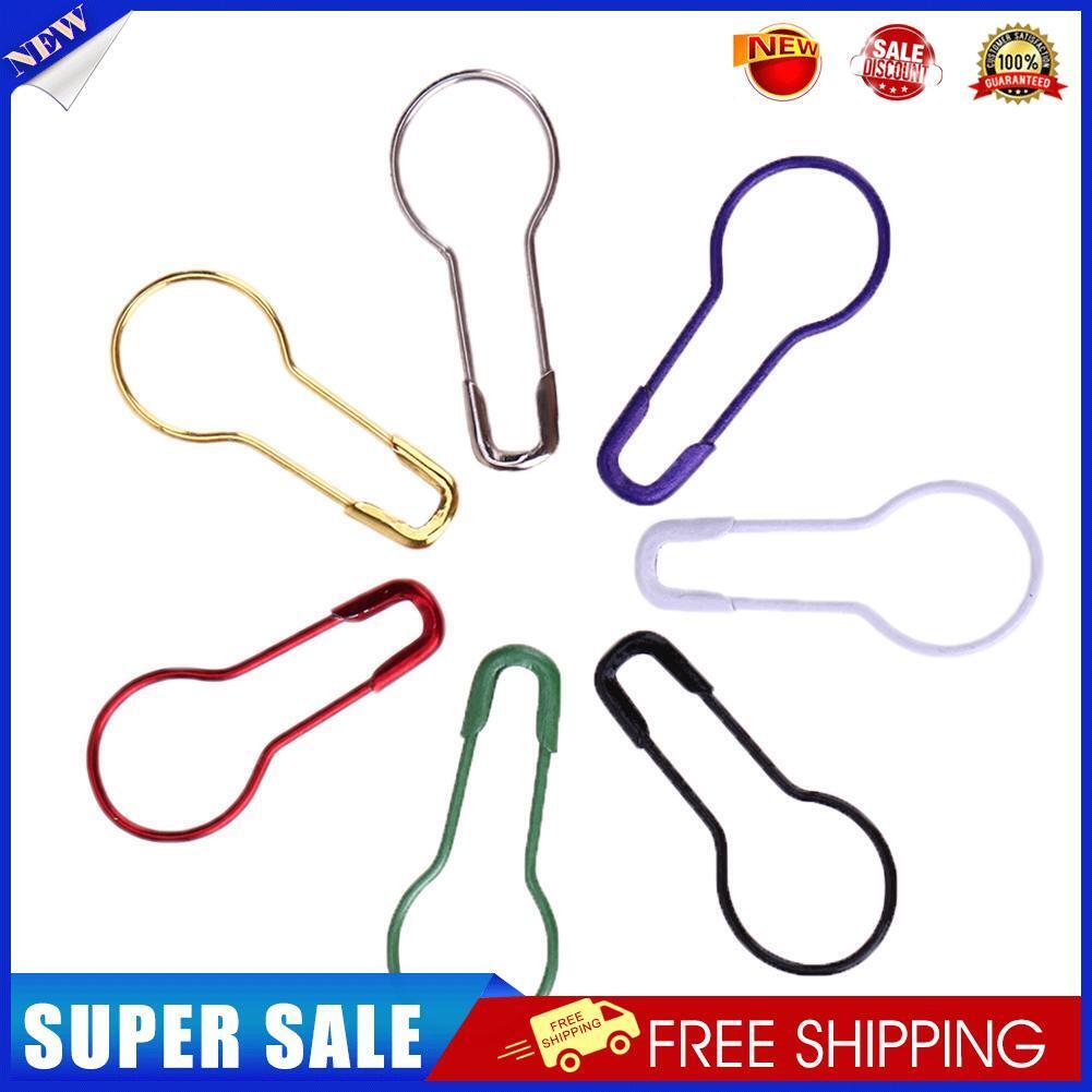 300pcs Colorful Gourd Shape Safety Pins Metal Clips Knitting Stitch Marker