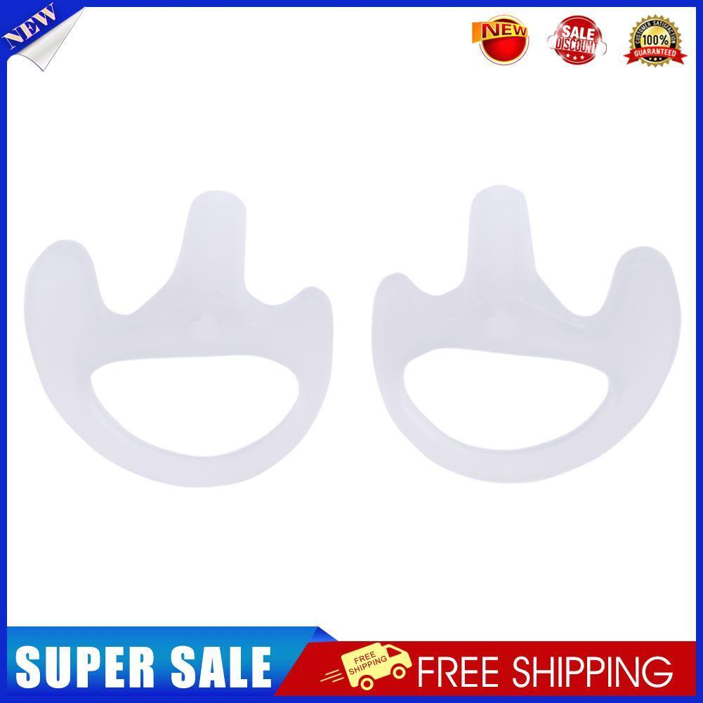 Soft Ear Bud for Covert Acoustic Tube Earpiece for Two-way Radio(White S)