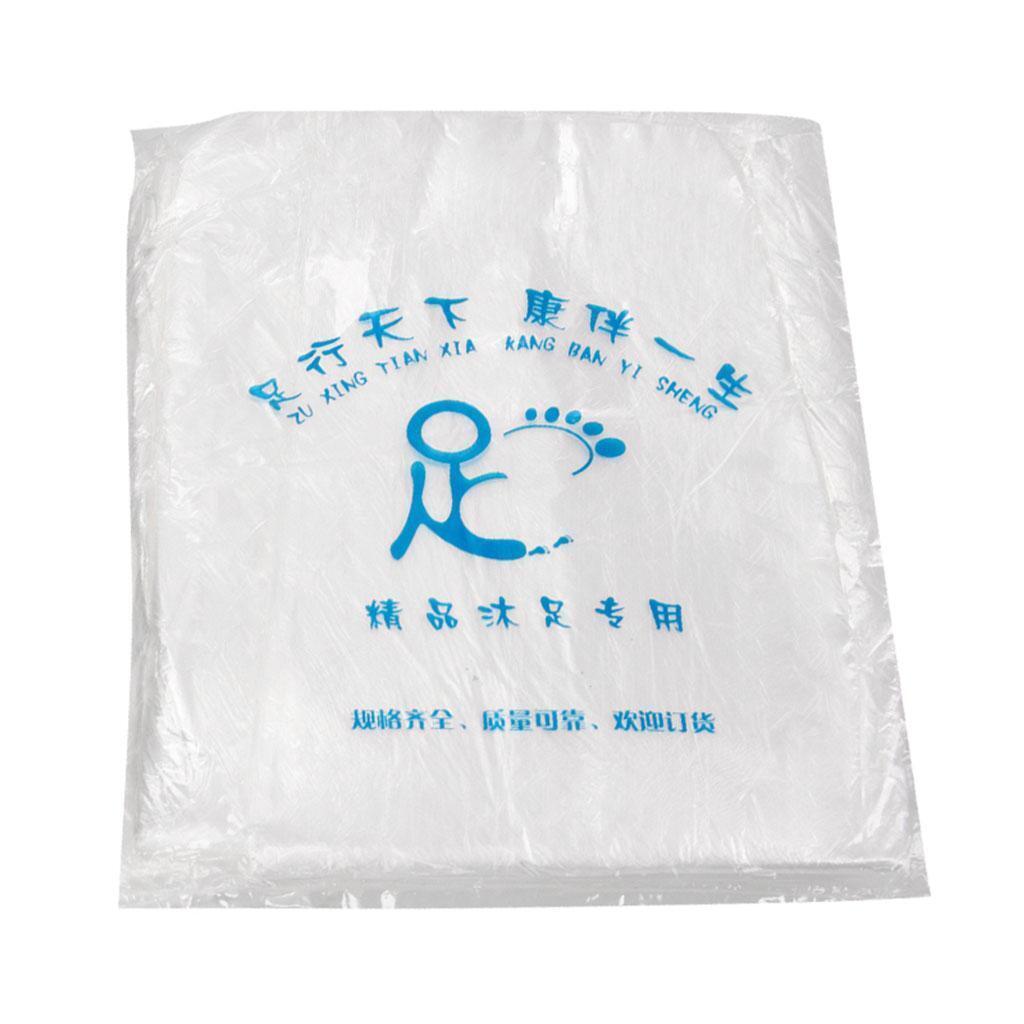 Set of 160 Disposable Plastic Foot Tub Liners Bath Basin Bags Foot Spa Feet