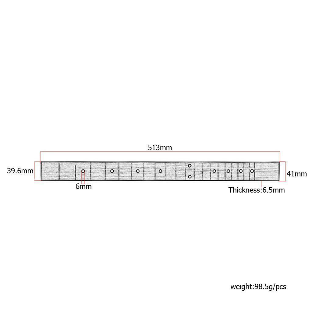 Rosewood Guitar Neck Fretboard Fingerboard Musical Assembly  Supplies