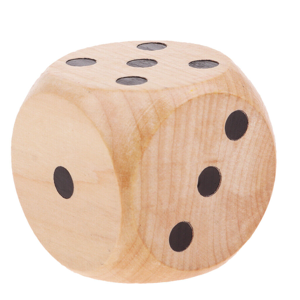2  5cm Wooden D6  Set for RPG Math Teaching  Casino Supplies