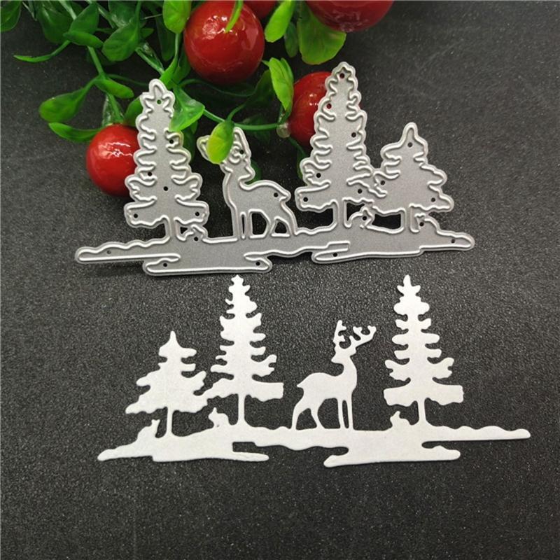 Creative Metal Elk Deer Cutting Die Christmas Theme Die Cuts Embossing Template