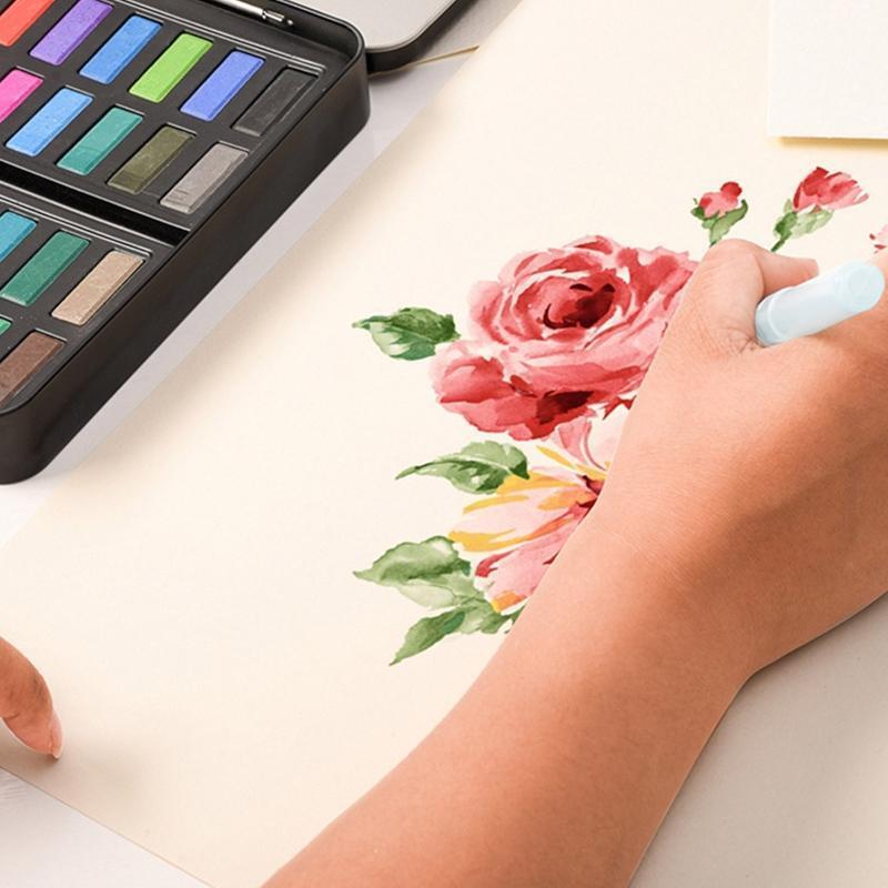 36 Colors Watercolor Paints with Coloring Book Painting Brush Water Brush Pen