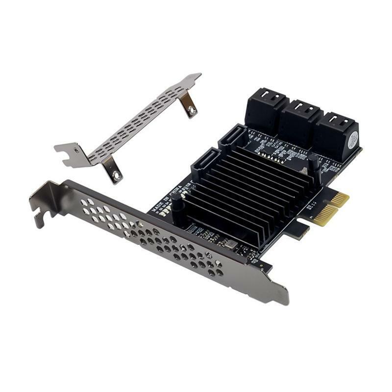 88SE9215 Chip 8 Ports -SATA 3.0 to PCIe Expansion Card PCI Express -SATA Adapter