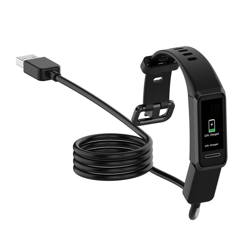 100cm Black USB Watch Charging Cable Kit for  Bracelet 4 Universal