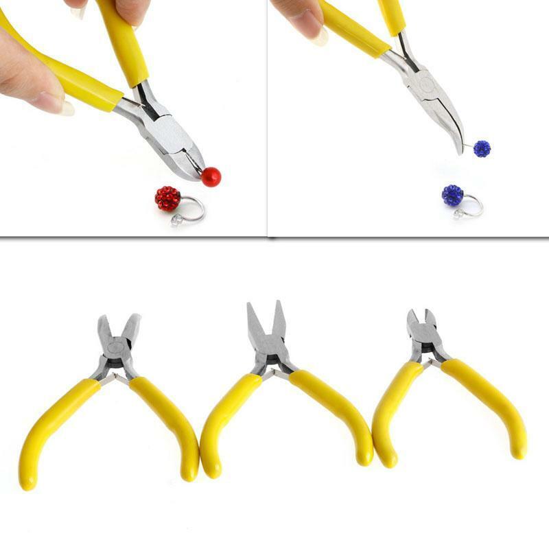 3Pc Mini Jewelery Pliers Practical Jewelry Carbon Steel Handmade Repair Tool Kit